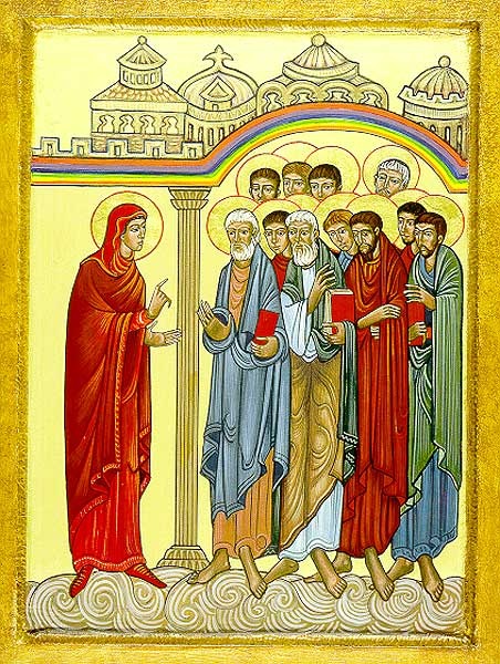 Mary Magdalene teaching apostles